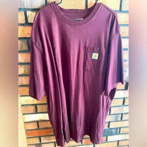 Men’s Loose Fit Maroon Carhartt Shirt
